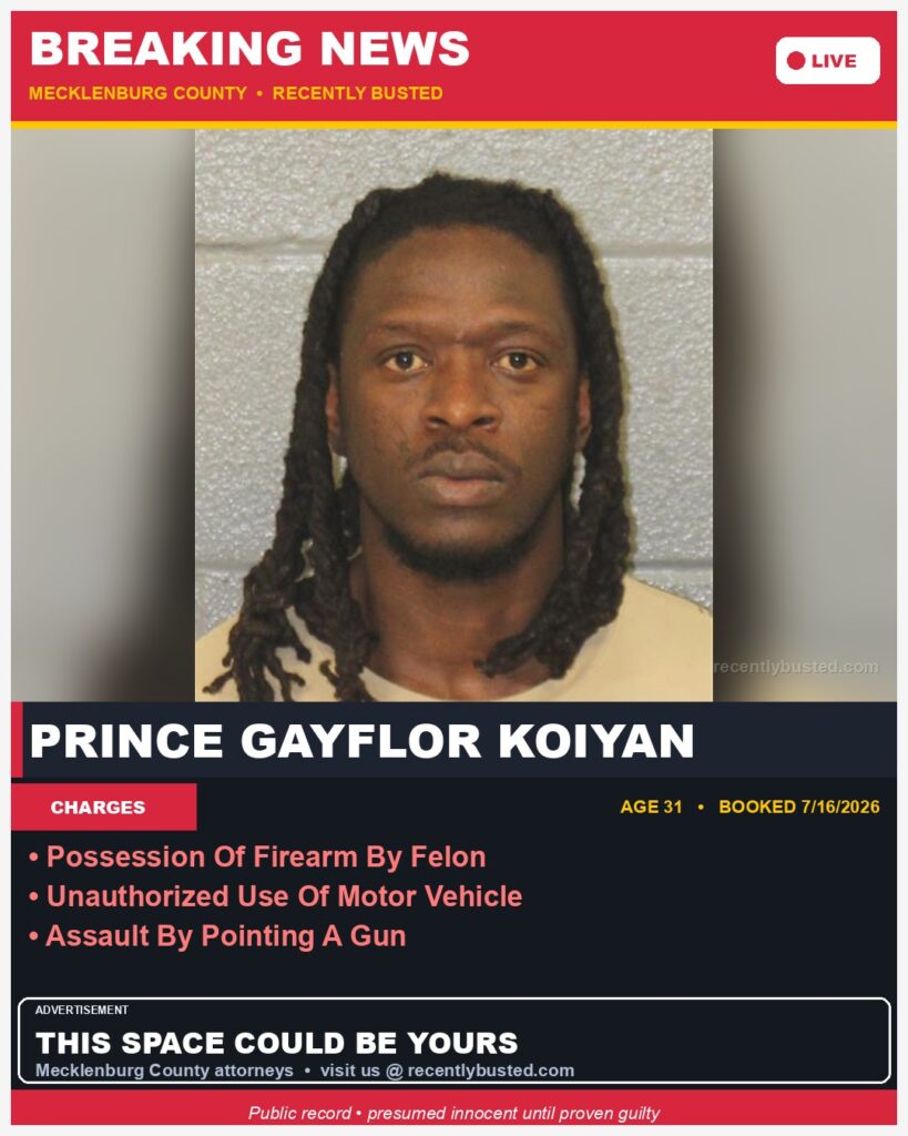 Booking photo of PRINCE GAYFLOR KOIYAN