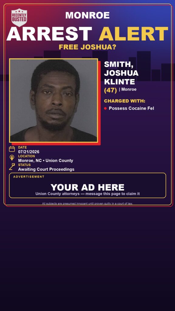 Booking photo of SMITH, JOSHUA KLINTE