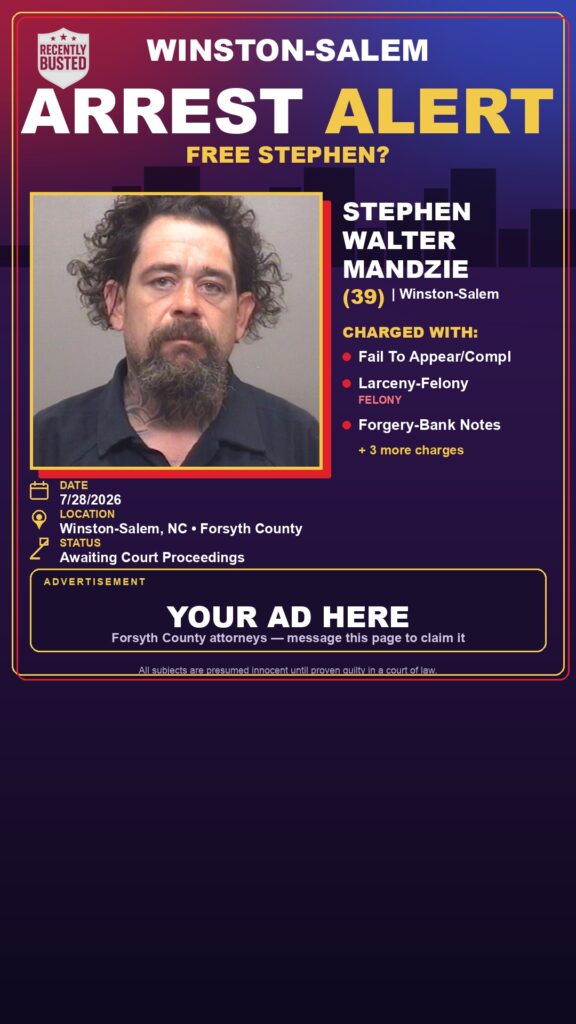 Booking photo of STEPHEN WALTER MANDZIE