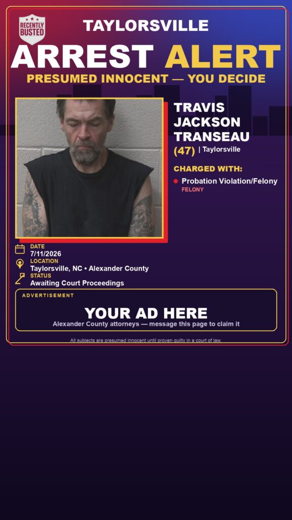 Booking photo of TRAVIS JACKSON TRANSEAU