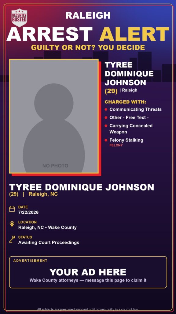 Booking photo of TYREE DOMINIQUE JOHNSON