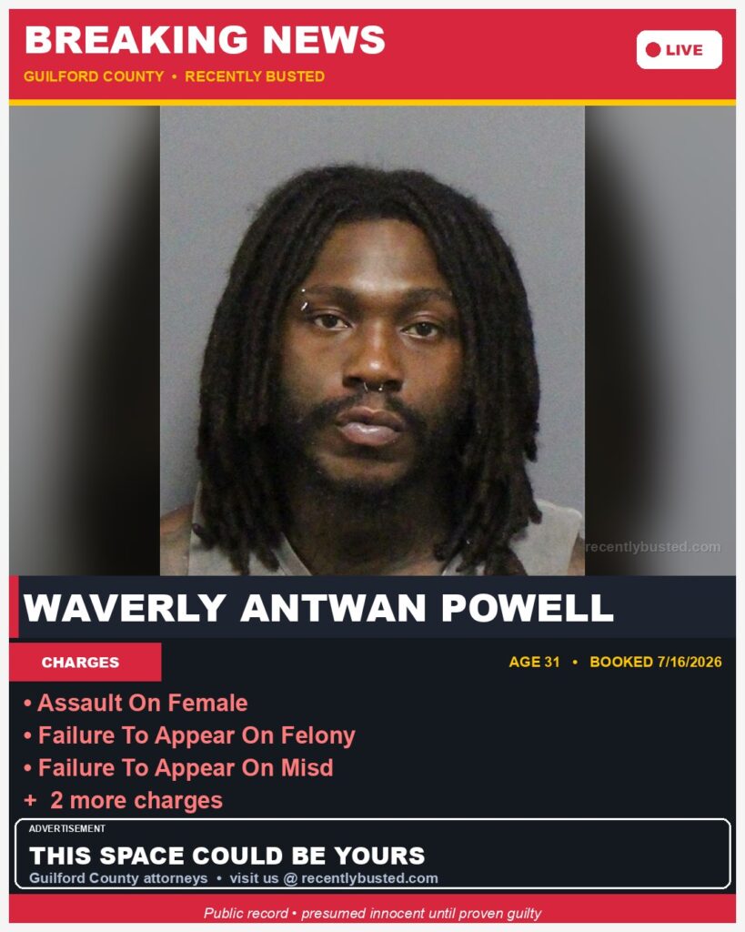 Booking photo of WAVERLY ANTWAN POWELL