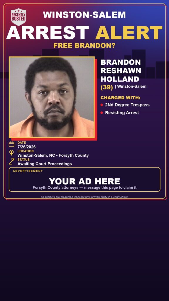 Booking photo of BRANDON RESHAWN HOLLAND