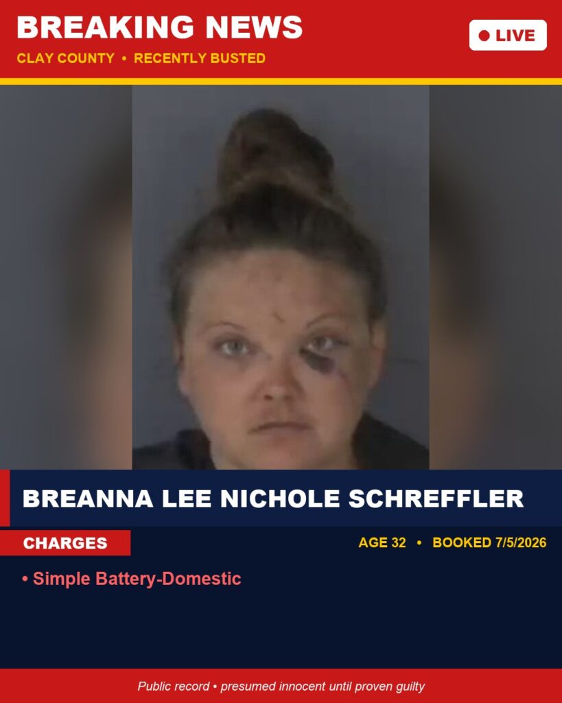 Booking photo of BREANNA LEE NICHOLE SCHREFFLER
