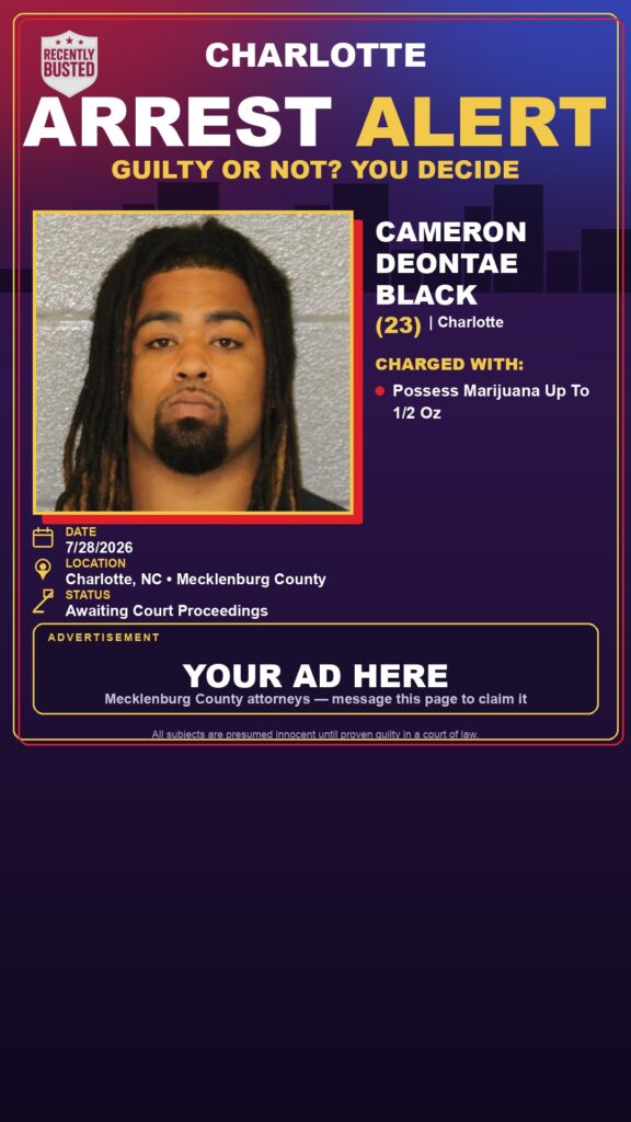 Booking photo of CAMERON DEONTAE BLACK