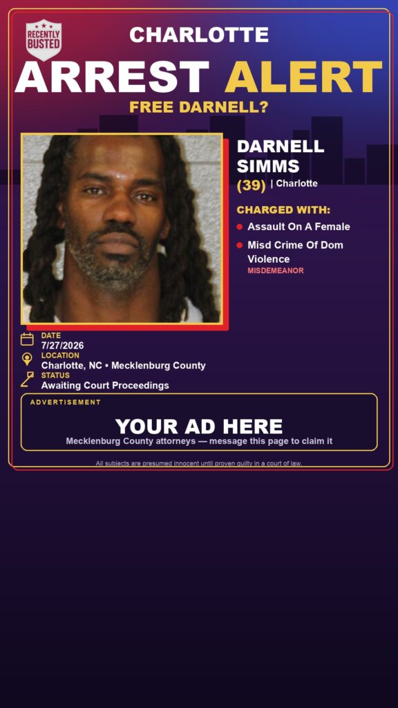 Booking photo of DARNELL SIMMS