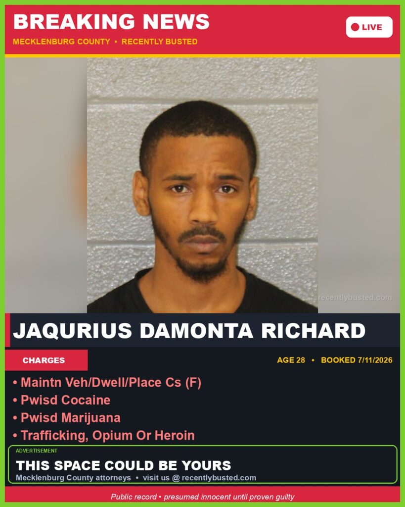 Booking photo of JAQURIUS DAMONTA RICHARD
