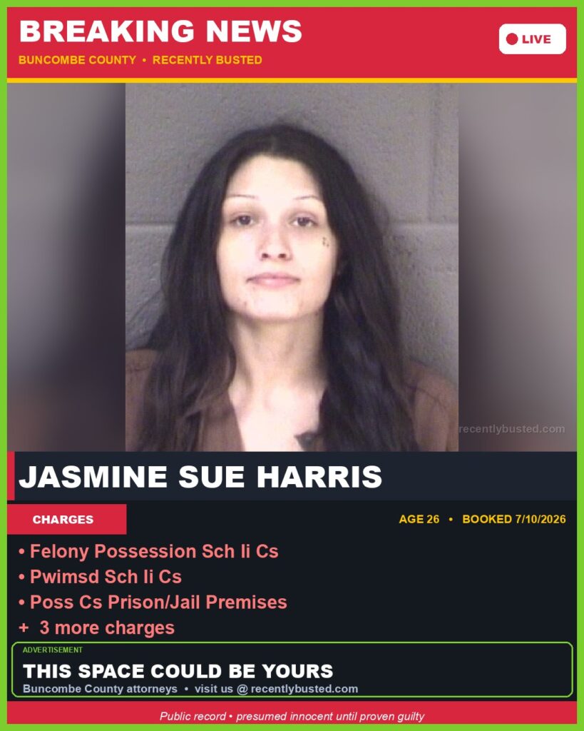 Booking photo of JASMINE SUE HARRIS