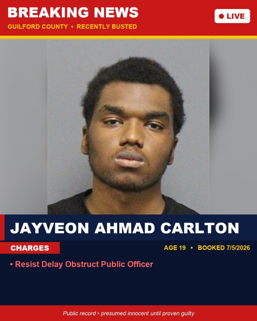 Booking photo of JAYVEON AHMAD CARLTON