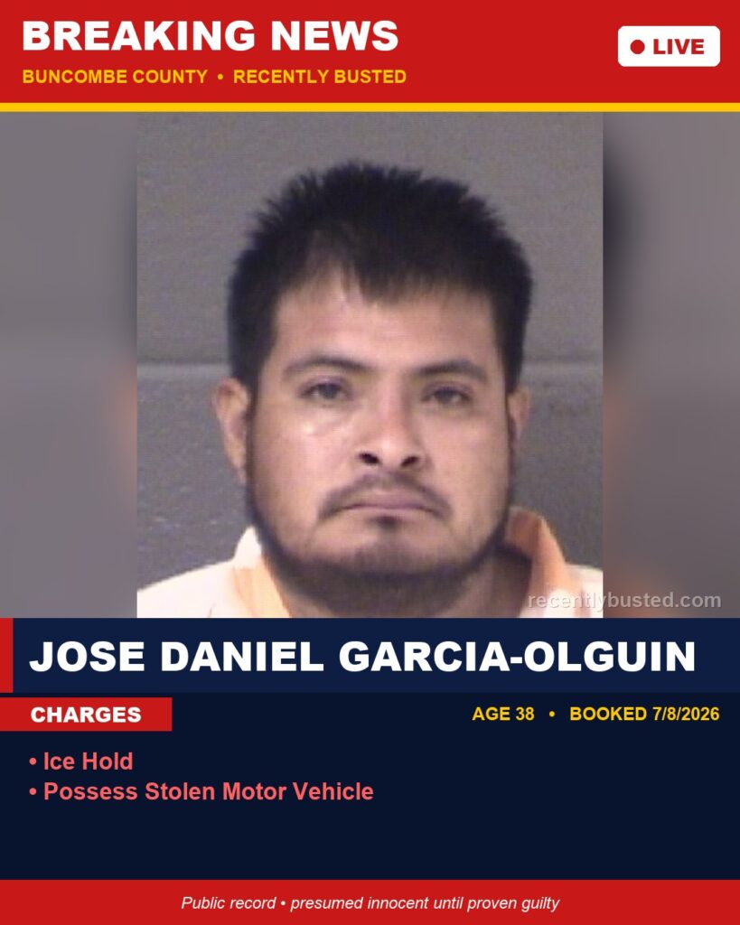 Booking photo of JOSE DANIEL GARCIA-OLGUIN