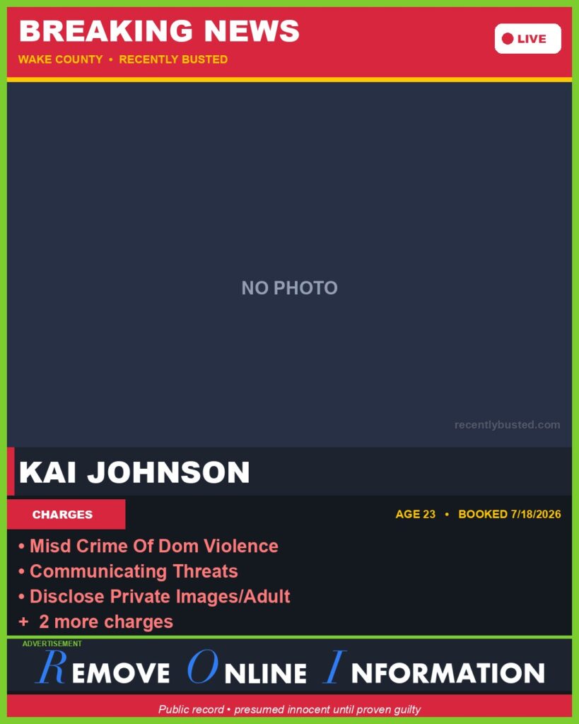 Booking photo of KAI JOHNSON