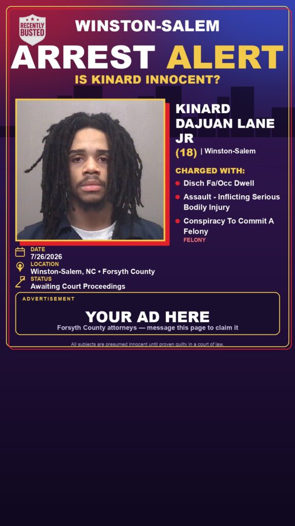 Booking photo of KINARD DAJUAN LANE JR