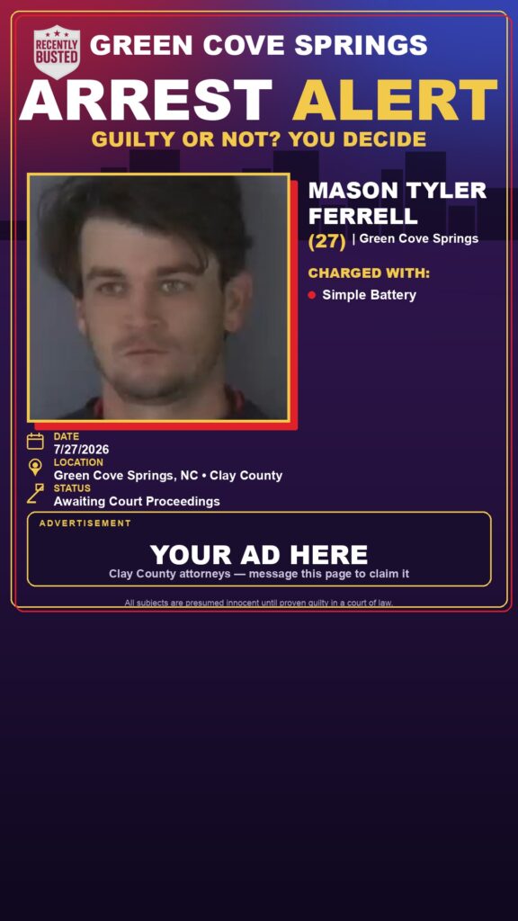 Booking photo of MASON TYLER FERRELL