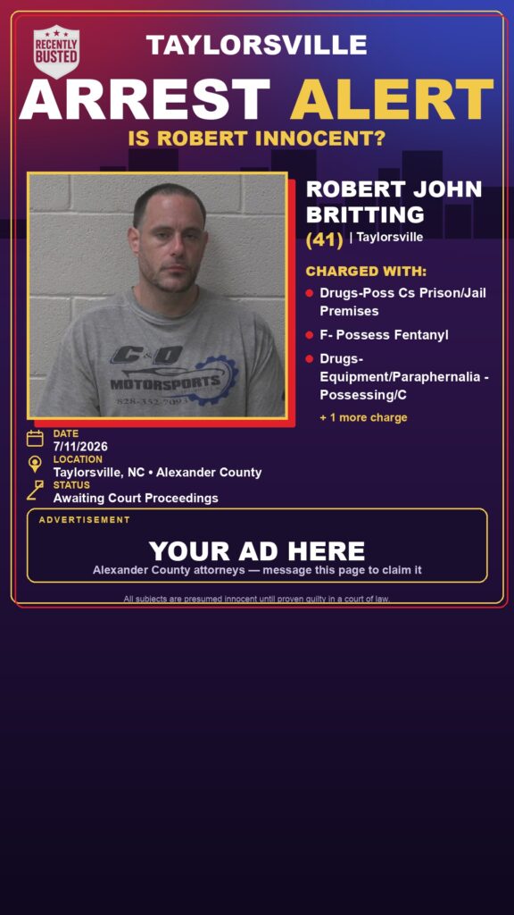 Booking photo of ROBERT JOHN BRITTING