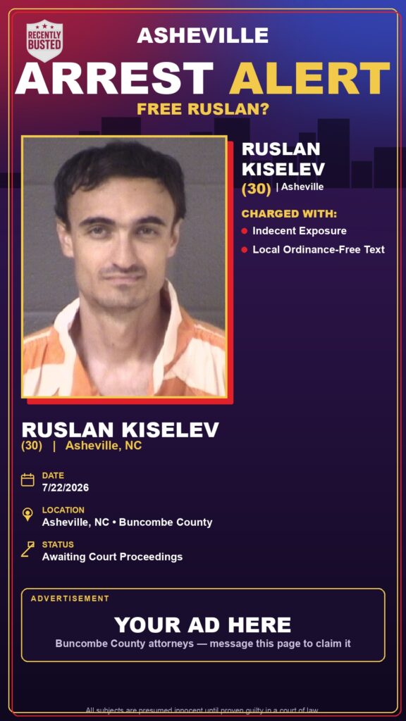 Booking photo of RUSLAN KISELEV