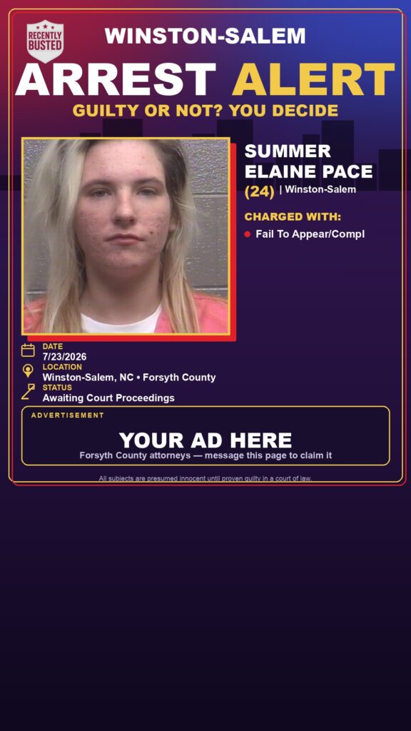 Booking photo of SUMMER ELAINE PACE