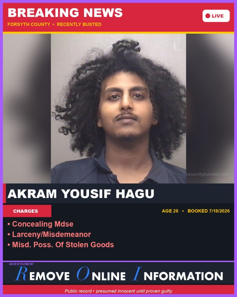 Booking photo of AKRAM YOUSIF HAGU