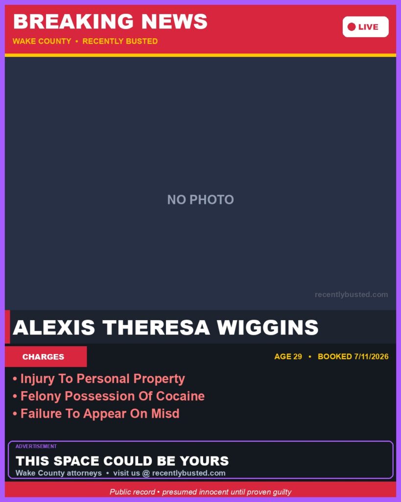 Booking photo of ALEXIS THERESA WIGGINS
