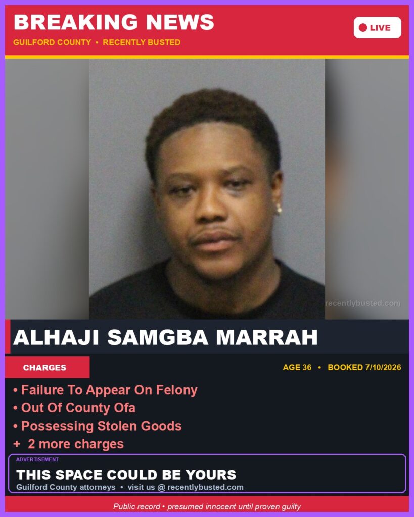 Booking photo of ALHAJI SAMGBA MARRAH