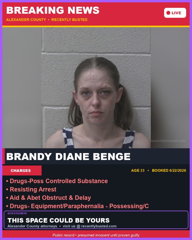 Booking photo of BRANDY DIANE BENGE