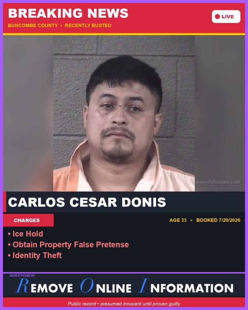 Booking photo of CARLOS CESAR DONIS