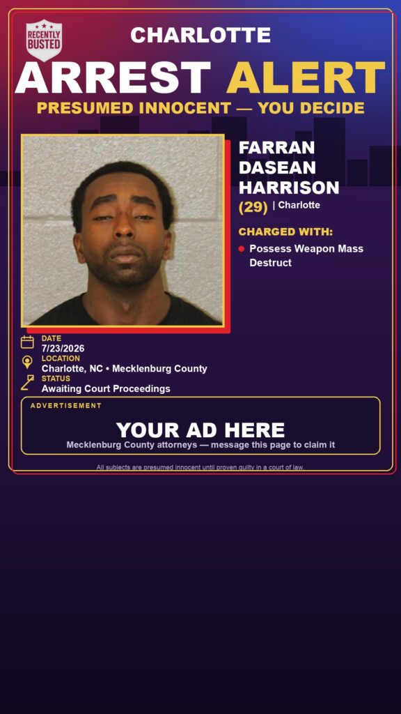 Booking photo of FARRAN DASEAN HARRISON