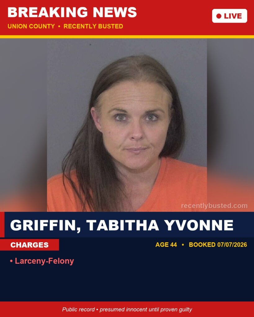 Booking photo of GRIFFIN, TABITHA YVONNE