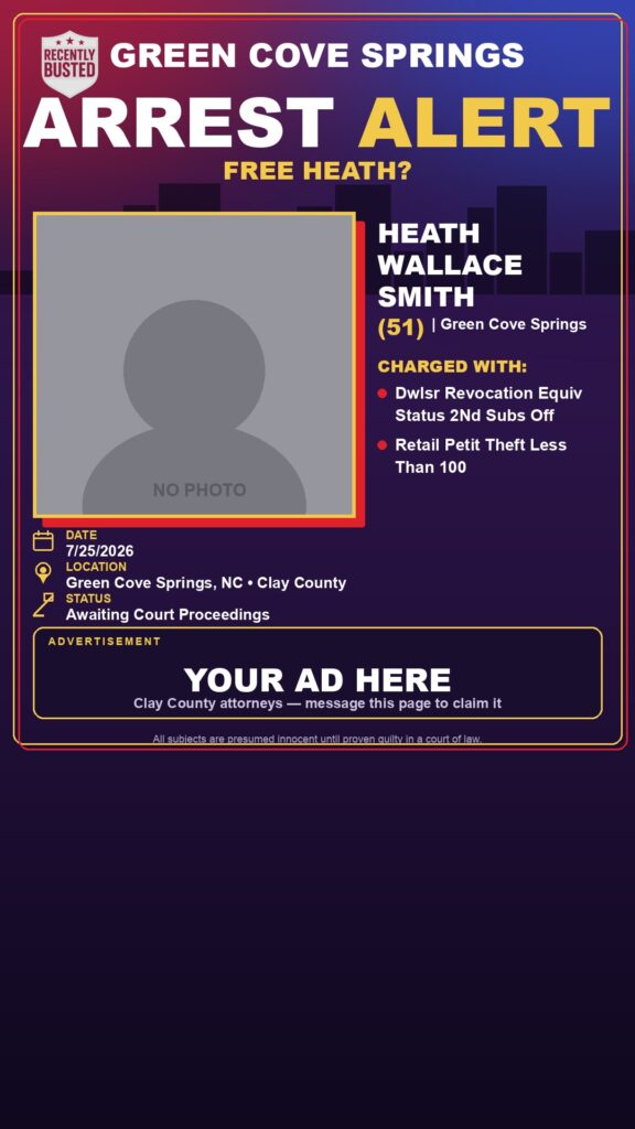 Booking photo of HEATH WALLACE SMITH