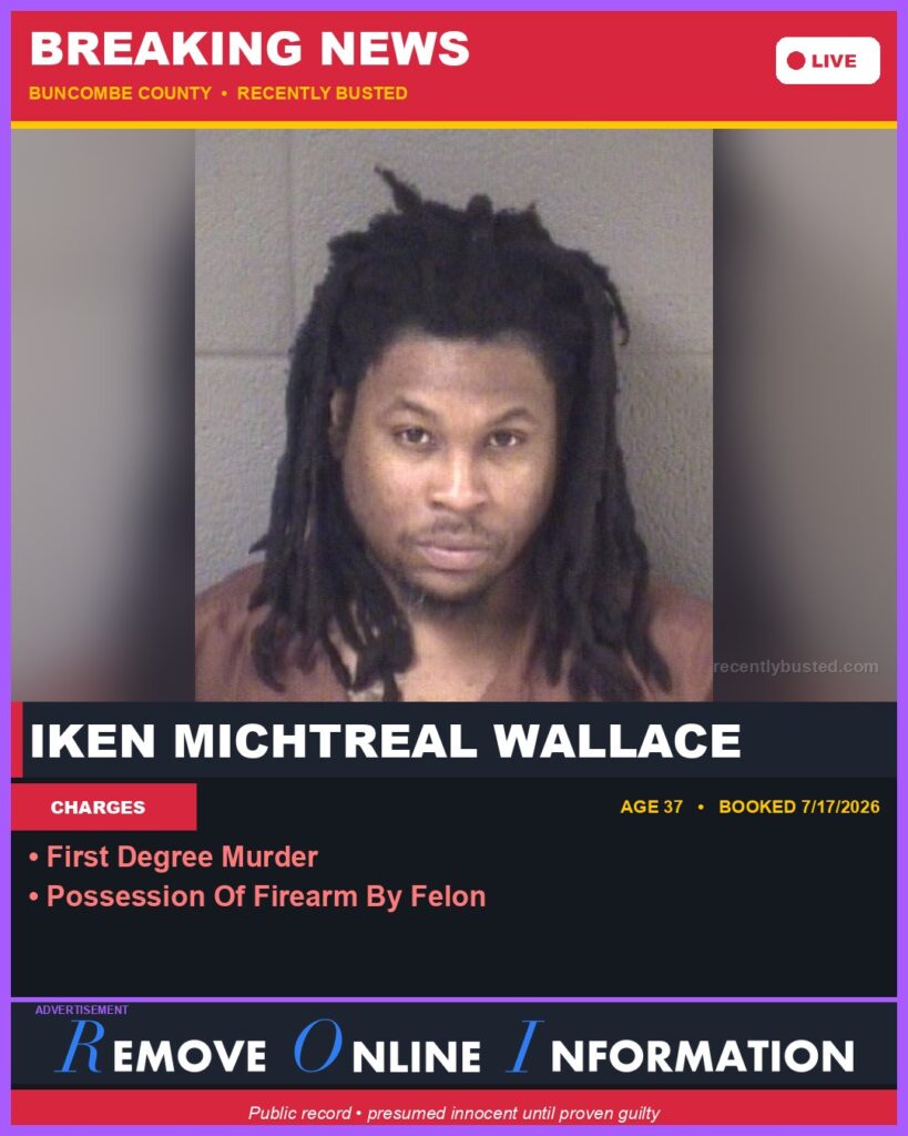 Booking photo of IKEN MICHTREAL WALLACE