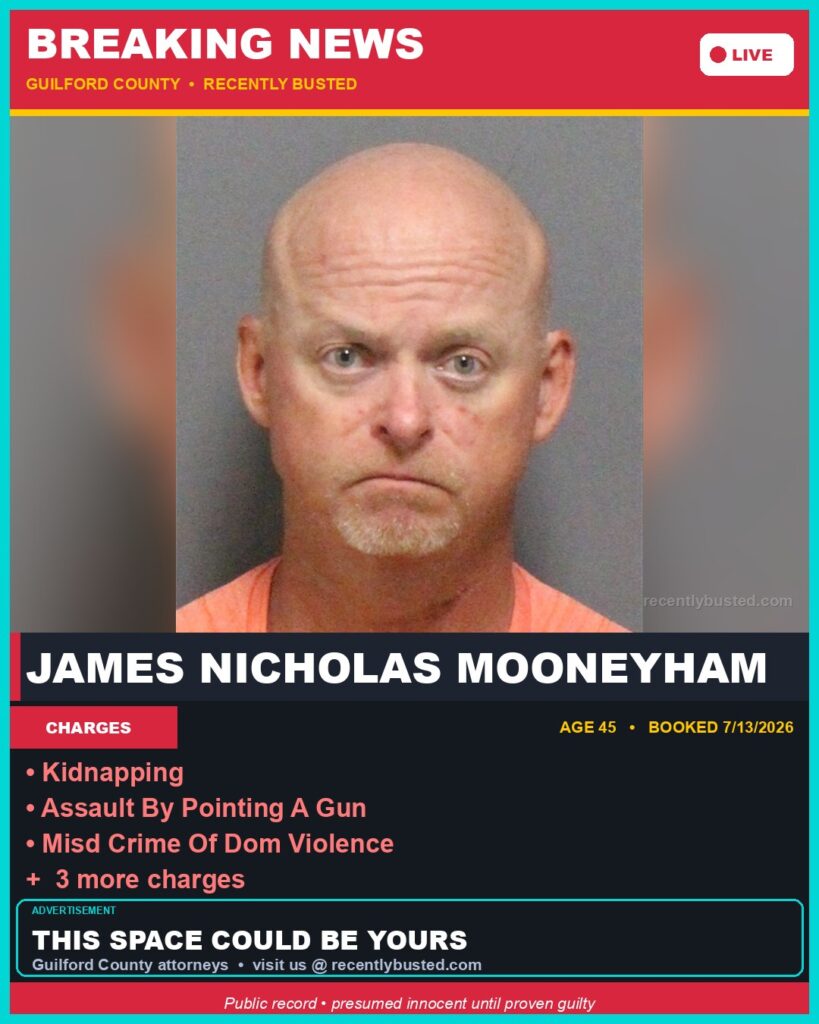 Booking photo of JAMES NICHOLAS MOONEYHAM