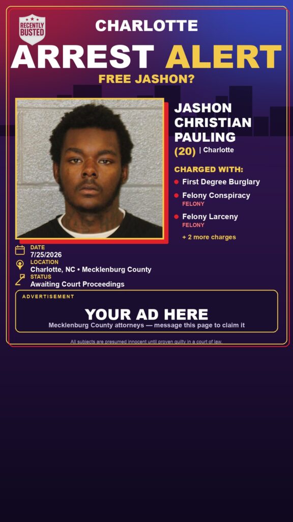 Booking photo of JASHON CHRISTIAN PAULING