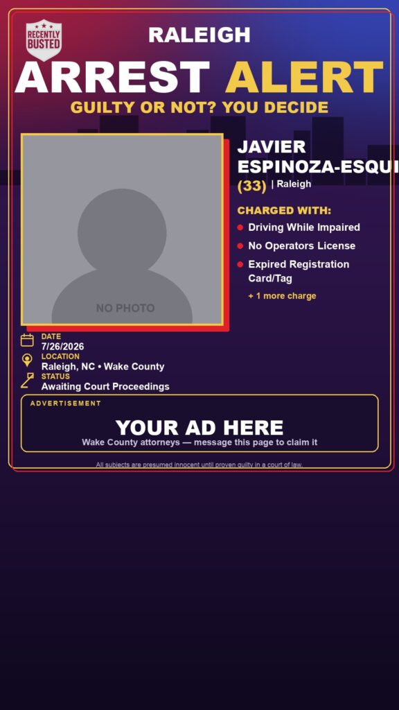 Booking photo of JAVIER ESPINOZA-ESQUIVEL