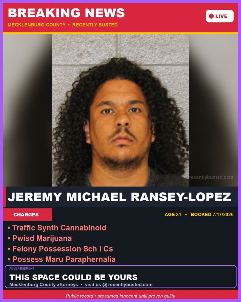 Booking photo of JEREMY MICHAEL RANSEY-LOPEZ