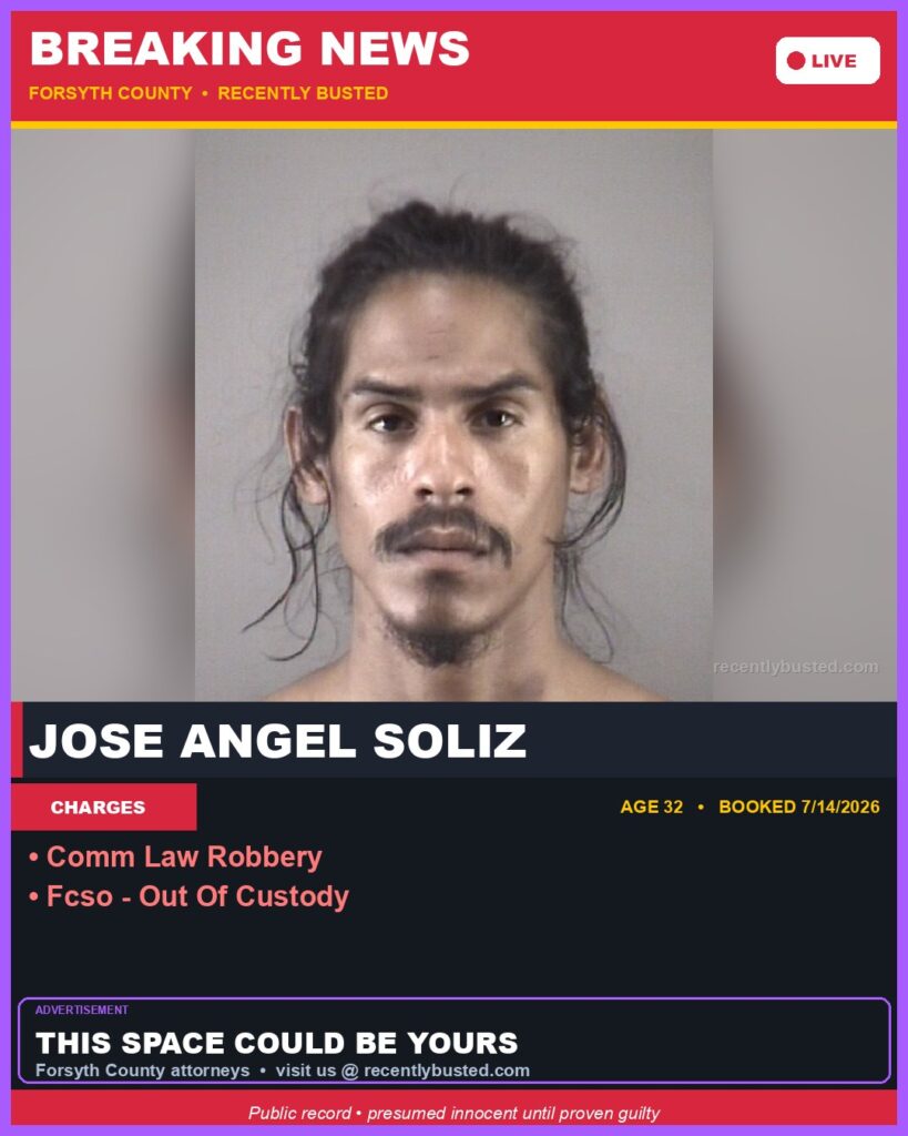 Booking photo of JOSE ANGEL SOLIZ