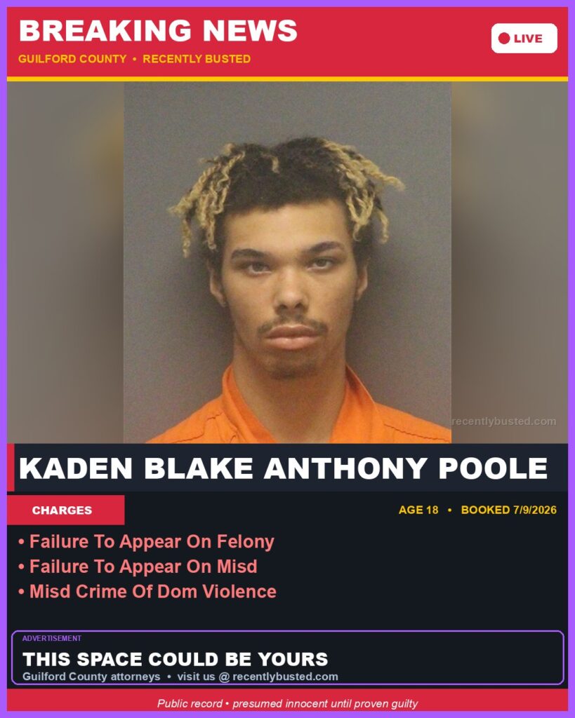 Booking photo of KADEN BLAKE ANTHONY POOLE