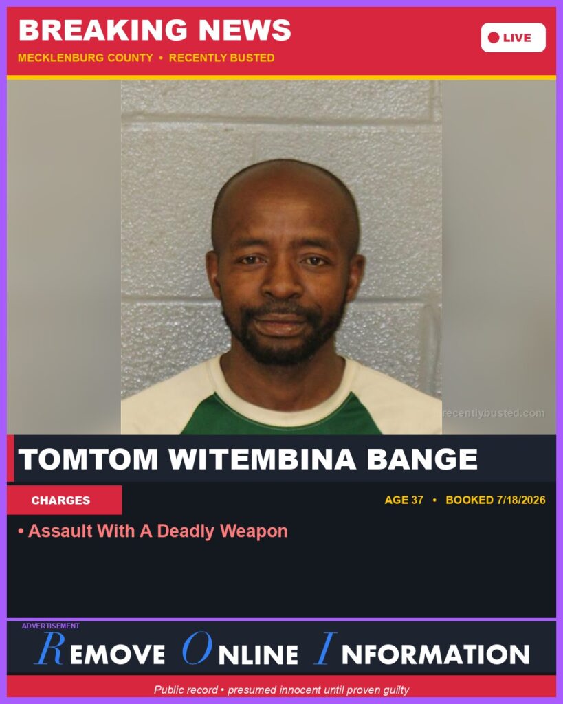 Booking photo of TOMTOM WITEMBINA BANGE