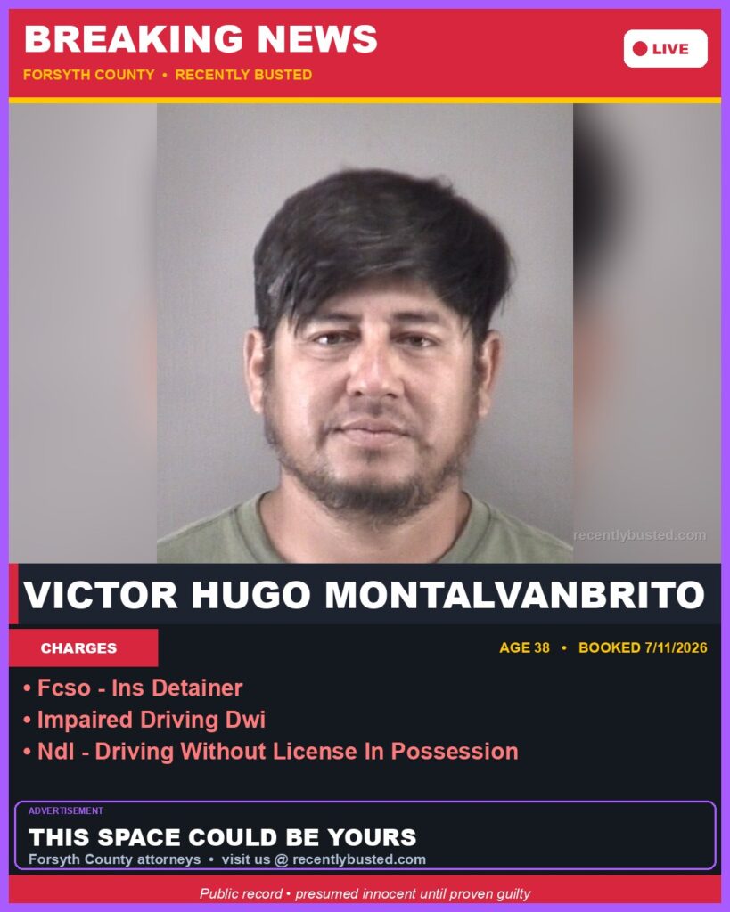 Booking photo of VICTOR HUGO MONTALVANBRITO