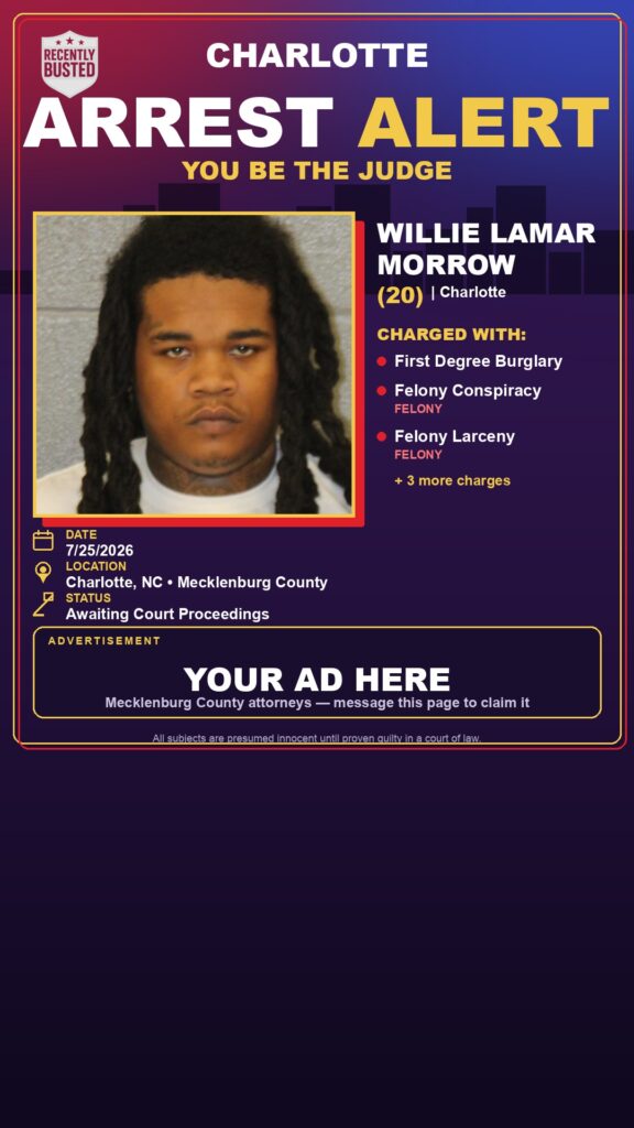 Booking photo of WILLIE LAMAR MORROW