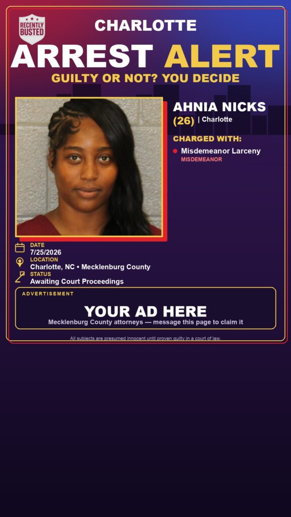 Booking photo of AHNIA NICKS