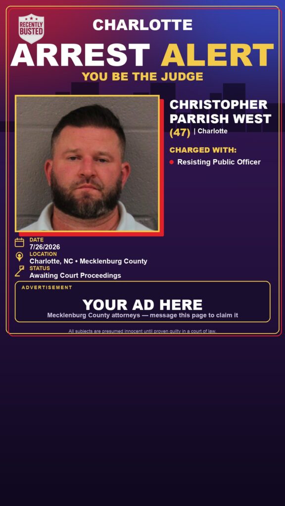 Booking photo of CHRISTOPHER PARRISH WEST