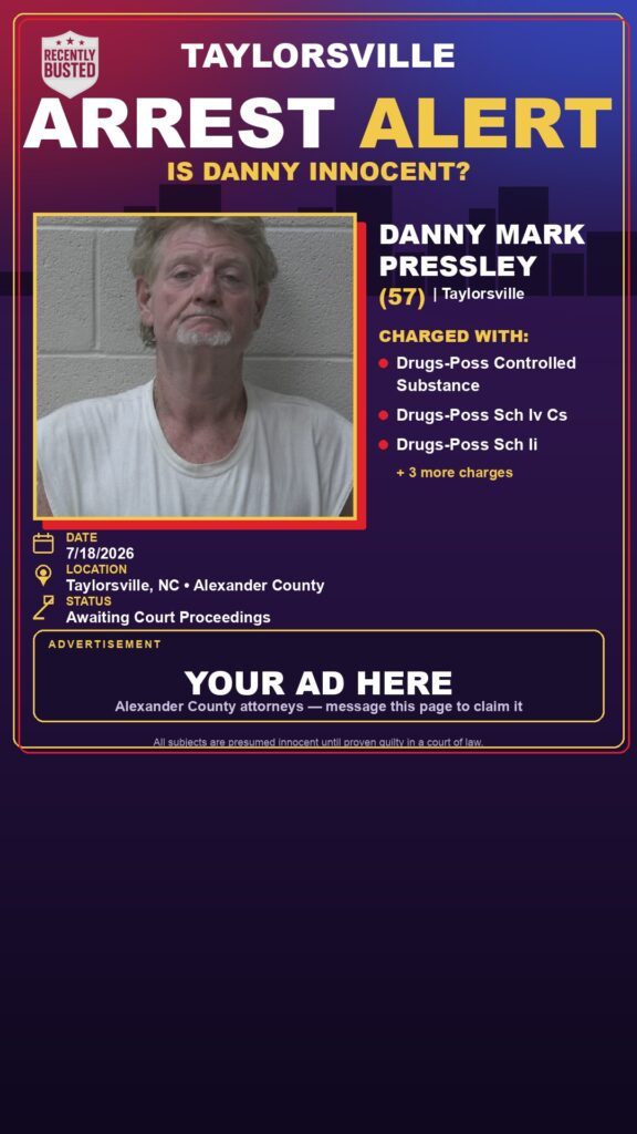 Booking photo of DANNY MARK PRESSLEY