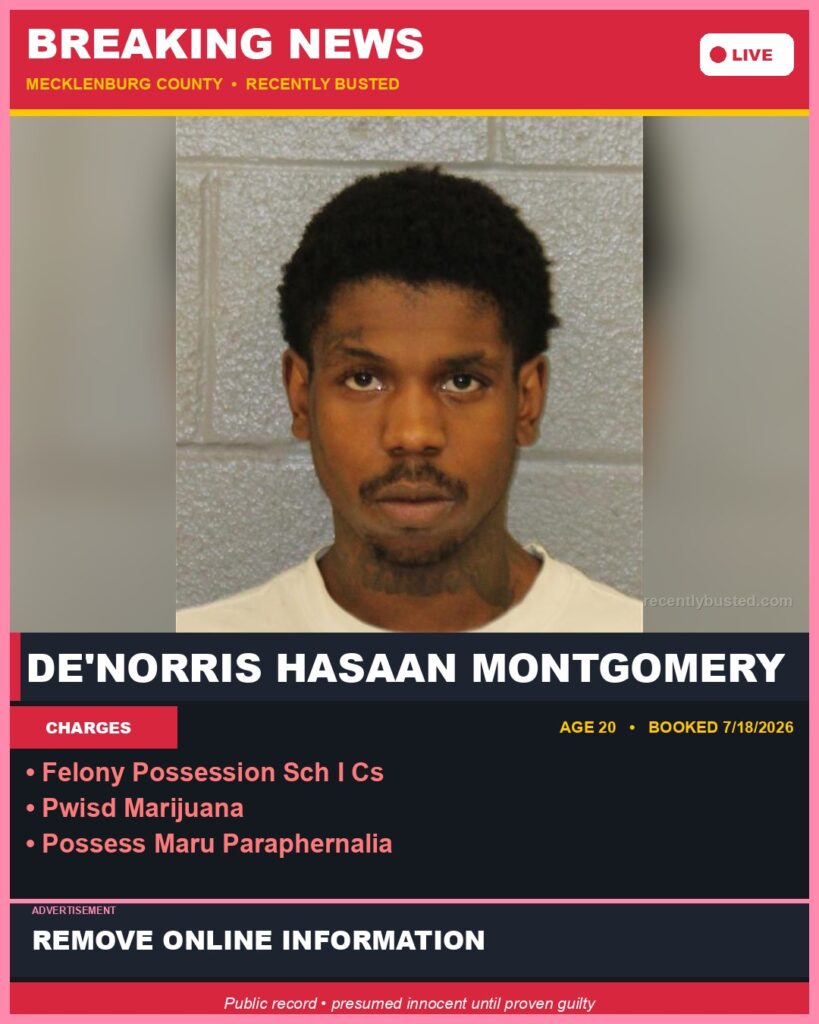 Booking photo of DE'NORRIS HASAAN MONTGOMERY