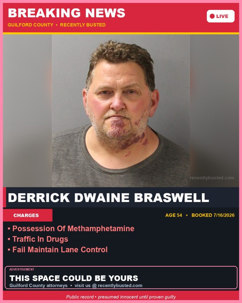 Booking photo of DERRICK DWAINE BRASWELL