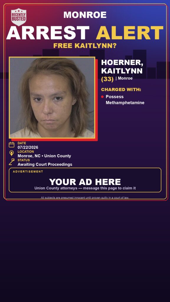 Booking photo of HOERNER, KAITLYNN