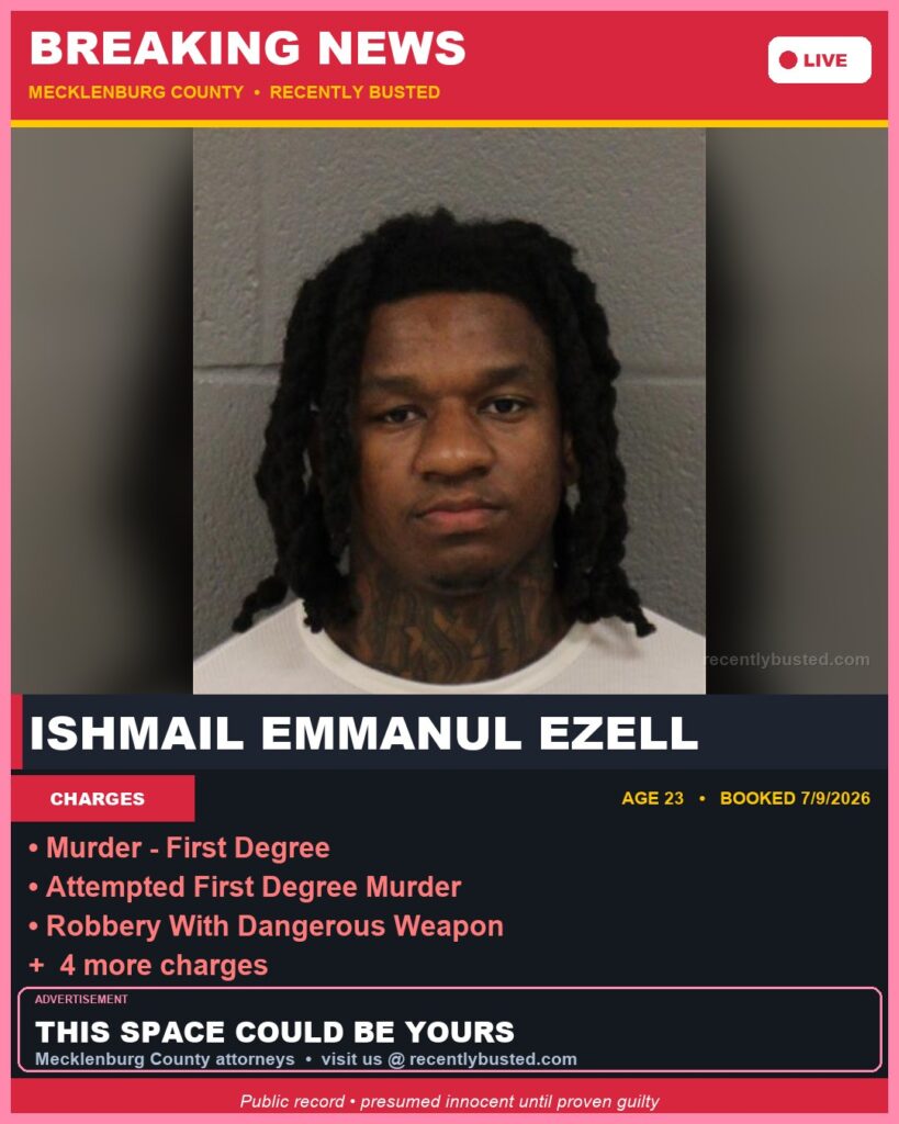 Booking photo of ISHMAIL EMMANUL EZELL