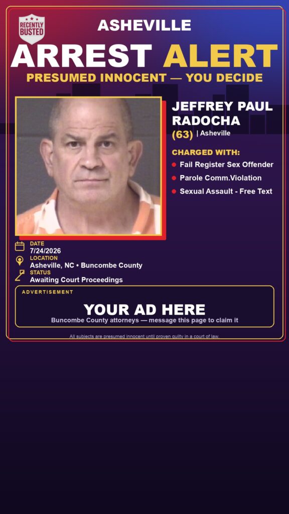 Booking photo of JEFFREY PAUL RADOCHA
