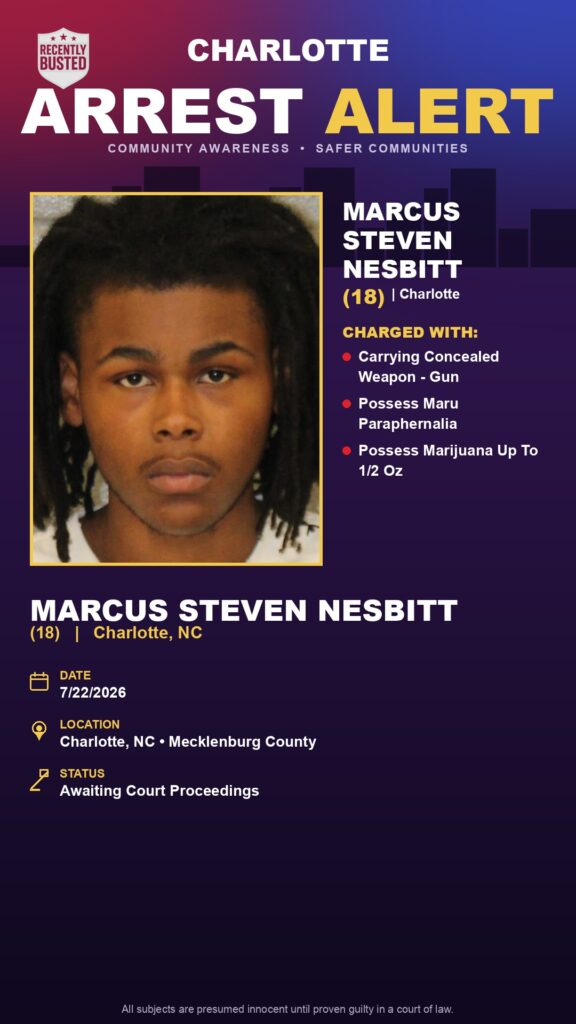 Booking photo of MARCUS STEVEN NESBITT