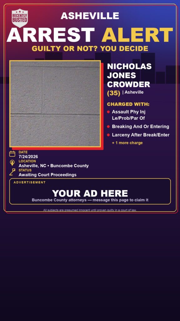 Booking photo of NICHOLAS JONES CROWDER
