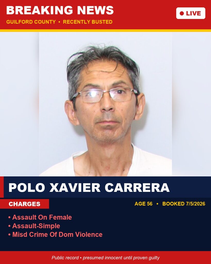 Booking photo of POLO XAVIER CARRERA
