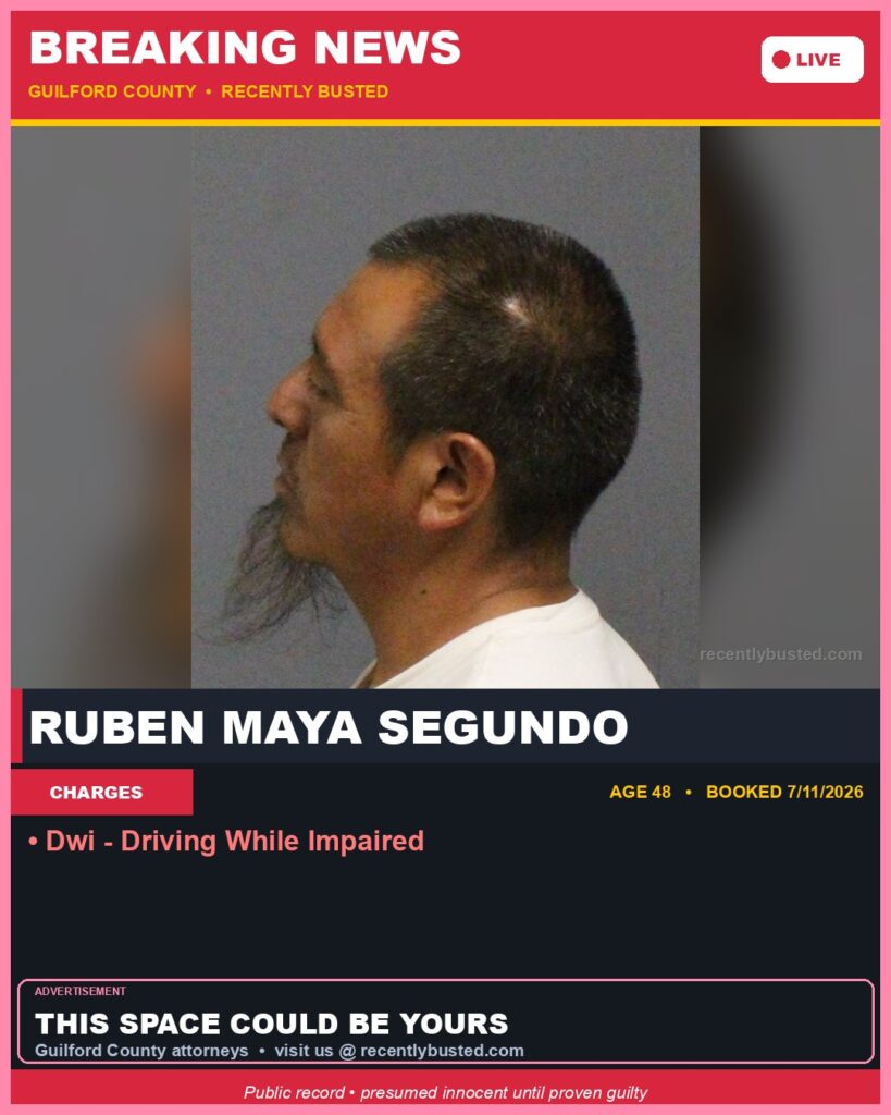 Booking photo of RUBEN MAYA SEGUNDO